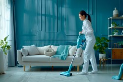 Cleaning of apartments, houses, and commercial premises.